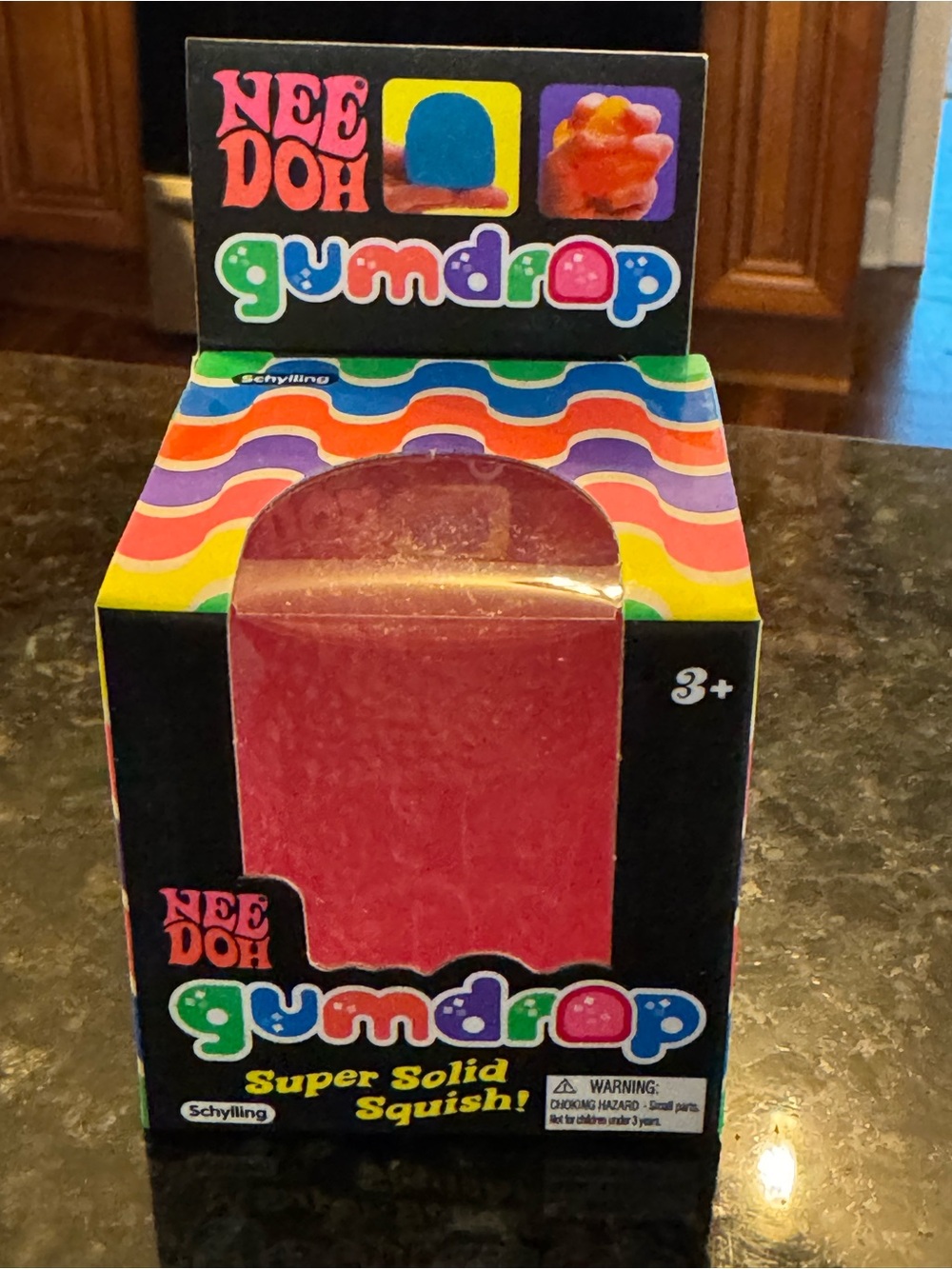 Nee Doh Gumdrop Super Solid Squish! - Pink